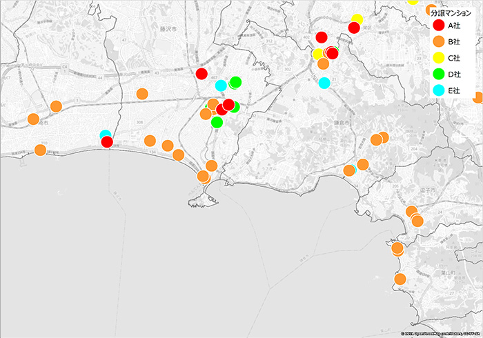 図8：湘南エリアの分譲マンションブランド別シェア