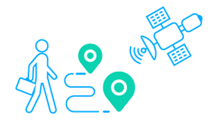 高解像度・高頻度の位置情報：イメージ